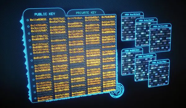 Virtual Data Files Containing Cryptographic Keys