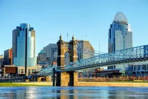 Frost Brown Todd office in the Cincinnati skyline