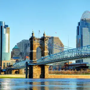 Frost Brown Todd office in the Cincinnati skyline