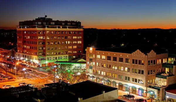 Aerial view of Ann Arbor Michigan