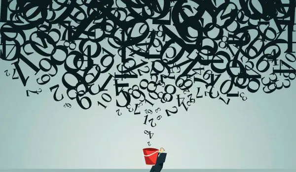 Calculating Taxes Numbers Concept