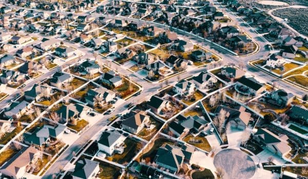 Top view photography of city