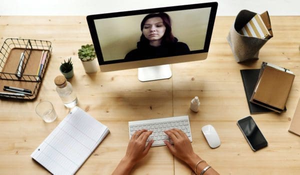 Person using a computer