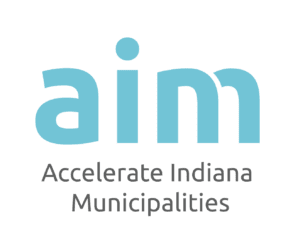 Logo of AIM with the text 