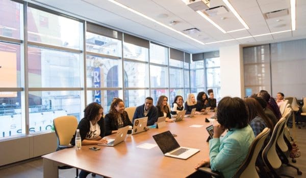 Group of people on a conference room
