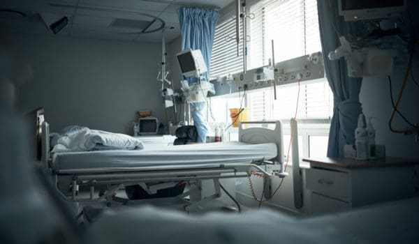 Cropped shot of an empty recovery room in a hospital
