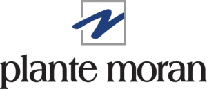 The logo features a blue stylized 'M' within a gray square above the text 