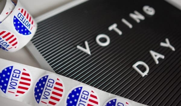 I voted sticker lot