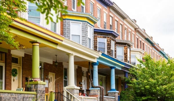 Townhomes in Abell, Baltimore. Maryland.