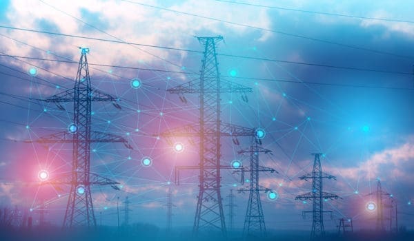 an abstract representation of solving problems using artificial intelligence to increase reliability and reduce losses and accidents during the transmission of electrical energy