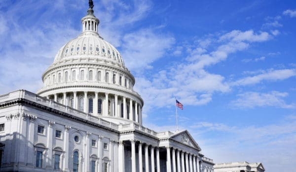 United States Capitol Building in Washington DC public building